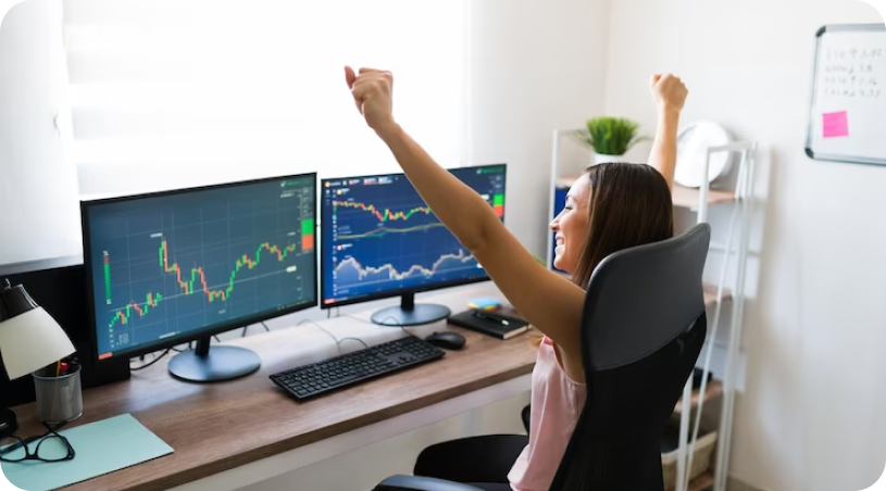 Mujer Haciendo Trading